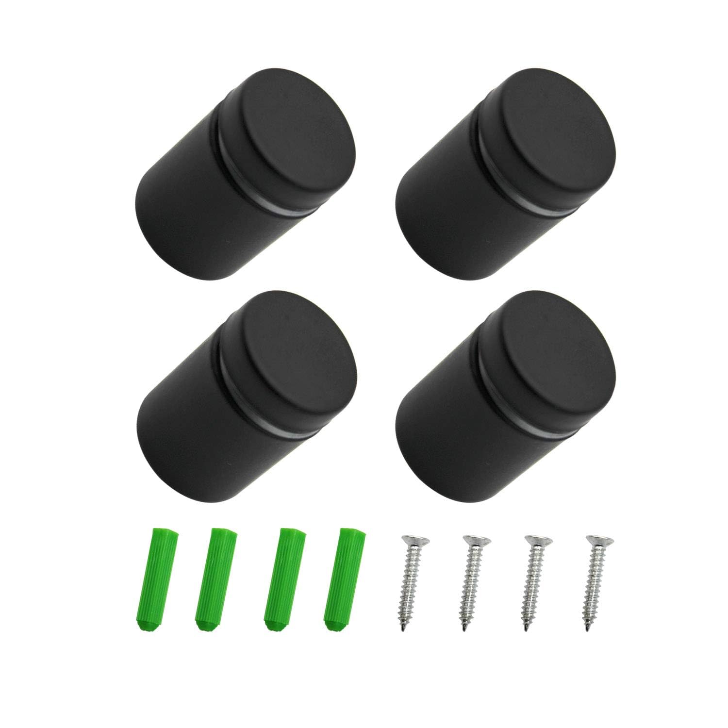 8 Viti Distanziatrici Per Vetro - Acciaio Inox Golden, 19x25 Mm, Con Guarnizioni, Per Cartelloni Pubblicitari - Foto 2