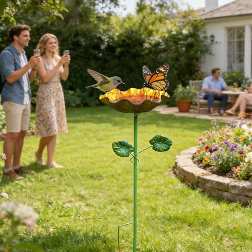 Abreuvoir pour animaux de jardin en métal solide contre l'usure climatique - 8