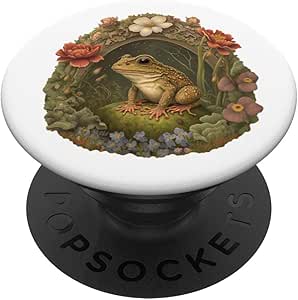 Cute Cottagecore Frog And Mushroom Vintage PopSockets