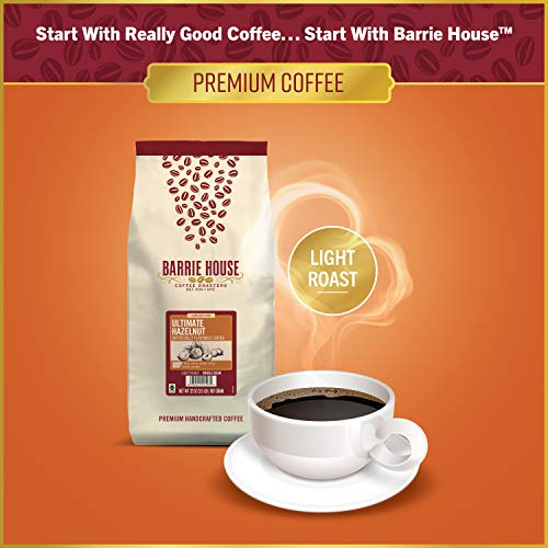 Barrie House Ultimate Hazelnut Flavored Whole Bean Coffee | Toasted And Creamy | Fair Trade Certified | 2 Lb Bag | 100% Arabica Coffee Beans #TOP1
