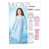 McCall's Patterns M7221 Children's/Girls' Robe, Gowns, Top and Pants Sewing Template, CDD (2-3-4-5)