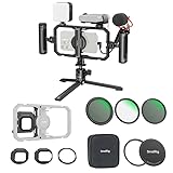 Bundle: SmallRig All-in-One Universal Quick Release Phone Video Rig Kit Pro 4704+5-in-1 Magnetic 67mm Lens Filter Kit 4726+67mm Magnetic Filter Ring Adapter 4843