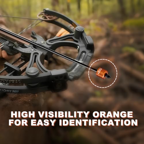 ComfyKit 4PCS Crossbow Bolt Decocking Heads,Decocking Point Crossbow Accessories Universal Suit Hunting and Competition,Orange Crossbow Arrow Release Tips for Recurve & Compound Bows