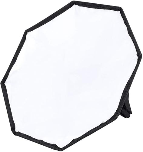 Miniatura 9 de Bewinner 11.8 in Softbox universal octogonal Speedlite, cámara digital portátil externa Speedlite flash difusor luz softbox plegable con