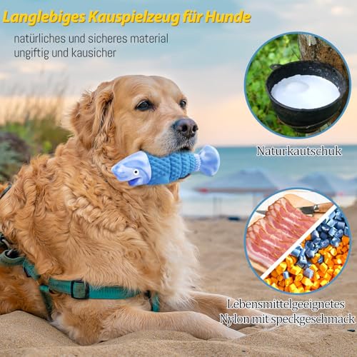 WinTour Kauspielzeug Hund Unzerstörbar, Interaktives Hundespielzeug Große Hunde, Hundespielzeug Quietschend, Hundezubehör Für Große Hunde Kauartikel, Nicht Zutreffend Kauknochen Hund Klein