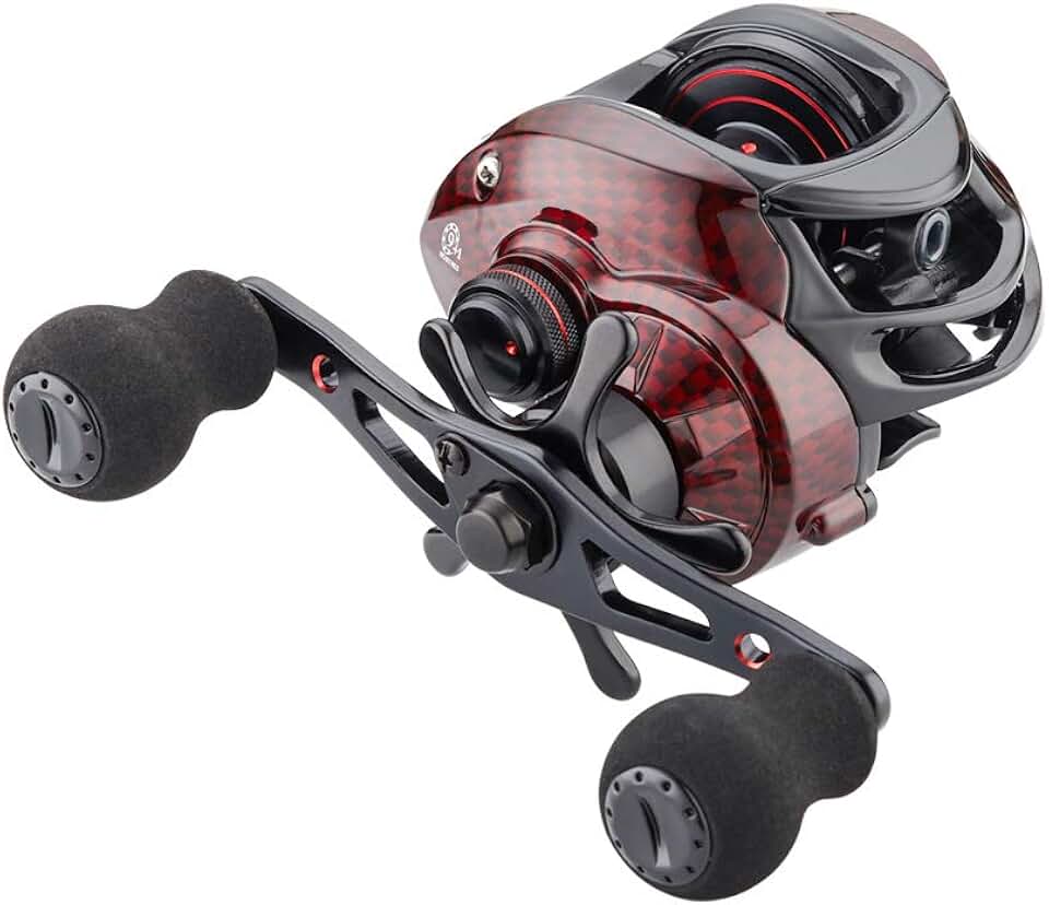 Carretilha de pesca Fishdrops, carretel de fundição 9+1BB, carretel de alumínio CNC, sistema de freio magnético carretel bait rodízio de alta velocidade relação de engrenagem 7.0: 1 carreto de pesca de perfil baixo ultra suave