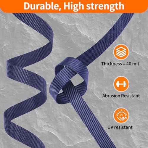 image for BEYOURD 1 inch Buckles and Strap Set: 10 Yards Polyester Webbing, 6 Pa