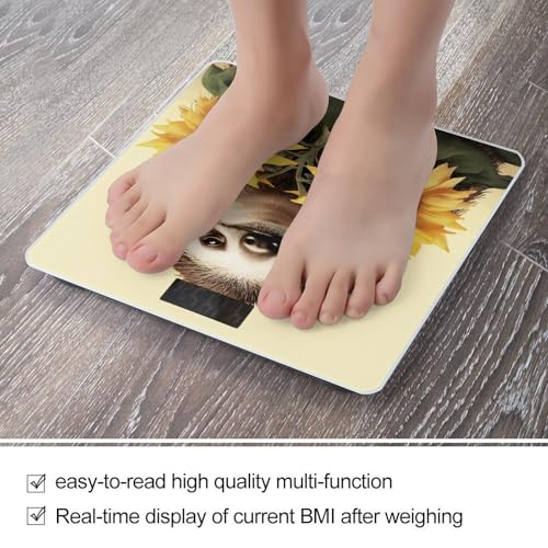 Báscula digital de baño 400 lb con vidrio templado miniatura 5