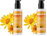 QKnatur - ARNIKA öl - 100 ml - Massageöl mit Arnika-, Ringelblumen- und Hamamelis-Extrakt - Muskelregeneration - Entspannende Wirkung bei allen Arten von Muskelschmerzen (Packung mit 2)