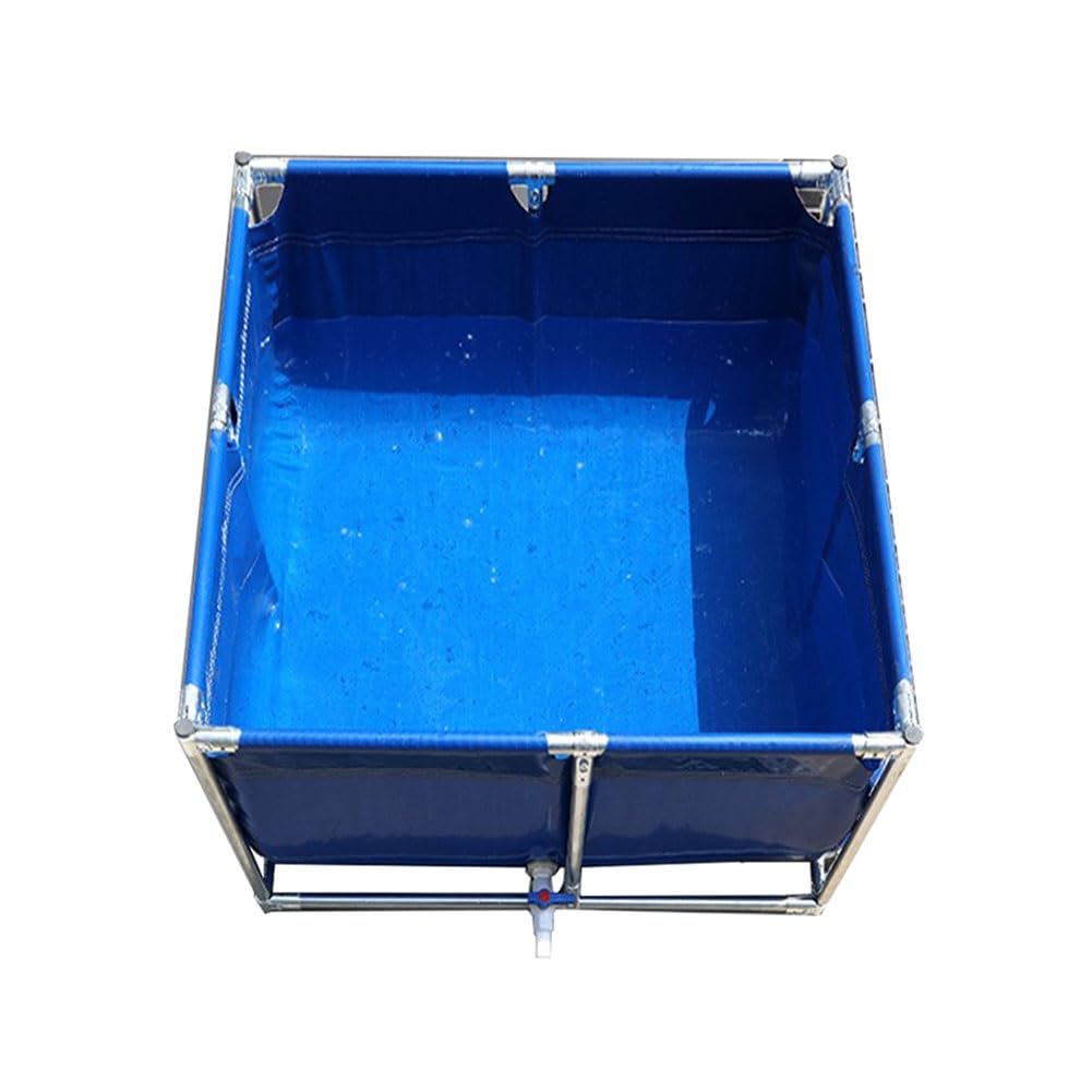 Bassin à poissons pliable hors sol et réservoir d'eau décoratif en toile