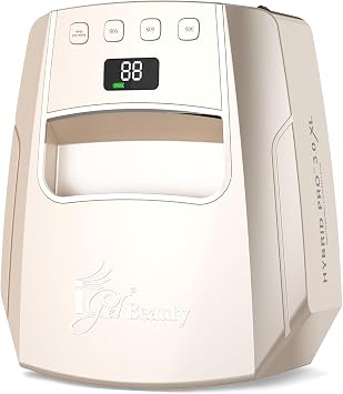 iGel Beauty Hybrid PRO 3.0 XL UV/LED Nail Lamp Wireless Rechargeable 48W Nail Dryer, Extra Wide Full-Hand Curing, 9000mAh Battery, Smart Timer & Builder Gel Mode, Cordless Professional Lamp