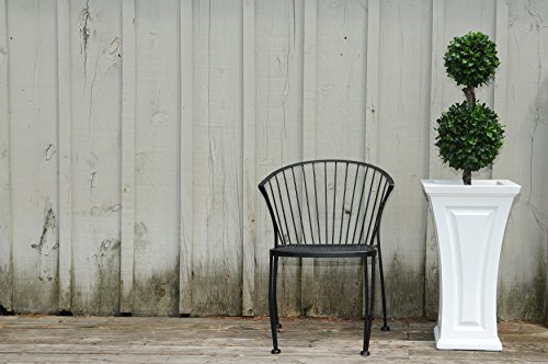Mayne Inc Cambridge Tall Planter, White 16X16" #TOP5