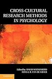 Cross-Cultural Research Methods in Psychology (Culture and Psychology)