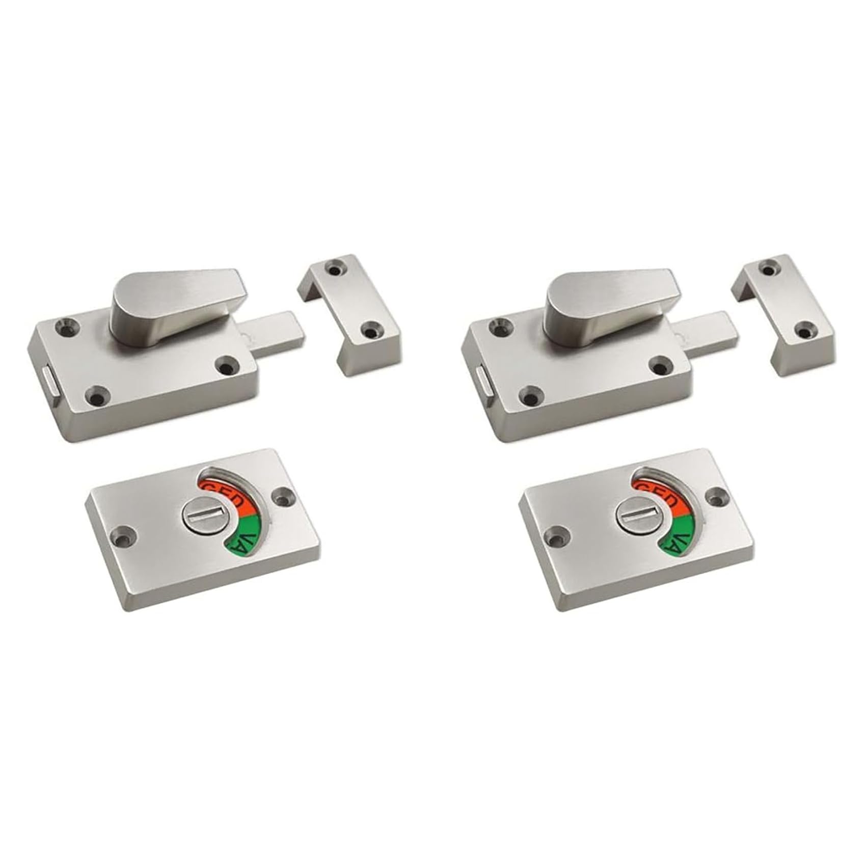 Indicateur de verrouillage de porte de cabine pour toilettes de bureau