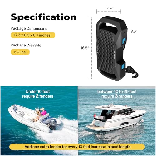 VIVOHOME EVA Boat Fenders for Docking Boat Bumpers with Nylon Rope by VIVOHOME - Used condition - Image 7