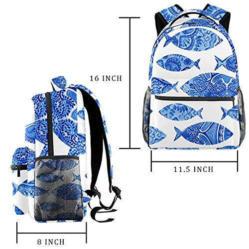 Sacs d'école pour filles et garçons hippocampe multicolore