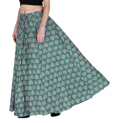 Image of Sttoffa Cotton Printed Women Wear Maxi Long Skirt 40 inch inch Full Length
