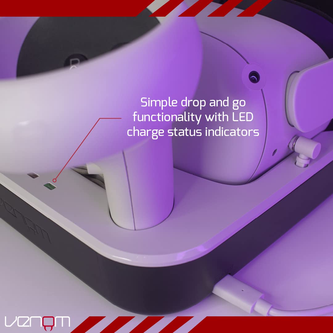 Venom - Charging Dock with Rechargeable Battery Packs for Meta Quest 2 / Oculus Quest 2 — view 7