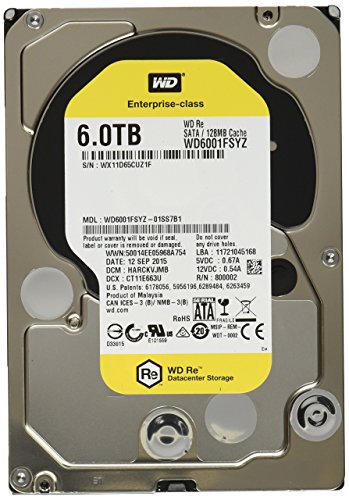 Western Digital WD RE 6TB HDD 7200rpm 6Gb/s Serial ATA sATA 128MB (Generalüberholt)
