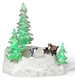 Department 56 Accesorio Animado para Estanque de Patinaje sobre Hielo y Nieve del Polo Norte