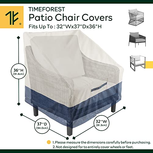 Time Forest Patio Chair Covers 2 Pack And Patio Stackable Chair Covers #TOP1