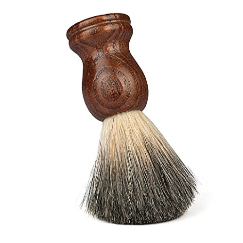Men's Shaving Brushes, Bestpriceam 100% Pure Badger Shaving Brush-Wood handle- Engineered for the Best Shave of Your Life (Brown A)