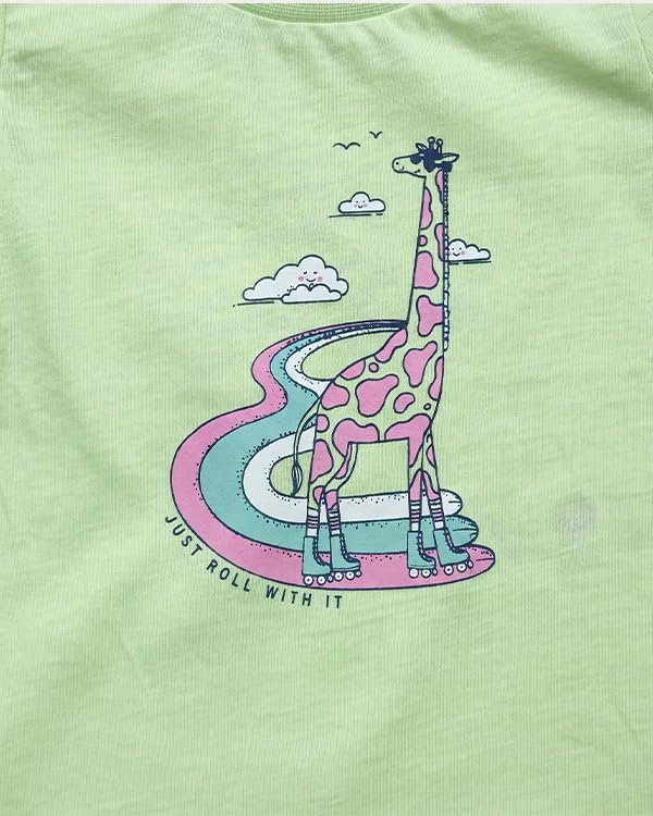 Image of Carter's Baby Girl 3-Pack Cotton Crew Neck T-Shirt with Assorted Prints