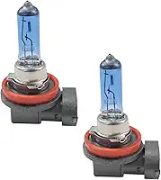 2 peças lâmpadas de halogêneo para carro H8, lâmpadas de xenônio automotivas de farol alto e baixo branco brilhante de 12 V 35 W, acessórios de substituição para a maioria dos carros, SUVs (H8)