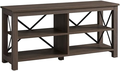 Miniatura 13 de Henn&Hart Soporte rectangular de TV para televisores de hasta 55 pulgadas en blanco, soportes de TV para la sala de estar Blanco,Marrón aliso,Negro