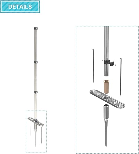 Miniatura 4 de Coarbor Panel de cercado de privacidad extraíble para exteriores, para piscinas, perros, patio trasero, valla de pollo con postes de pinchos,