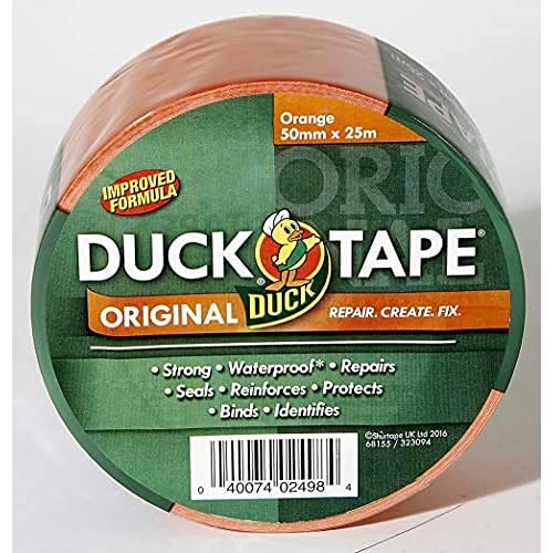 Duck Tape Original Orange, 50 mm x 25 m, Pack of 6 - Image 2