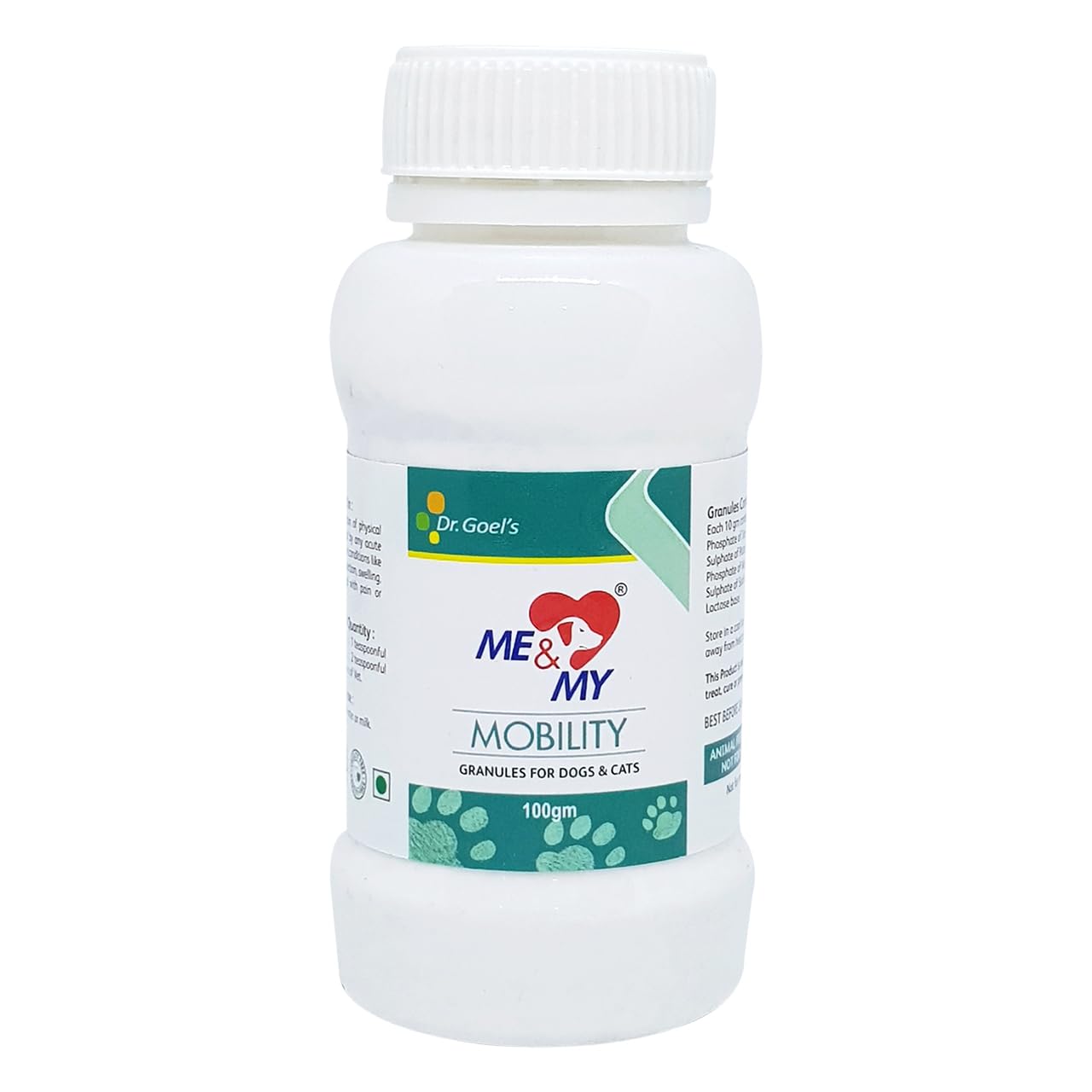 GOEL VET PHARMA Dr.Goels Me&My Mobility Granules For Pets For Restoration Of Physical Movement In Pets Stiff Neck Useful For Joint Pain Or Muscular Pain (B08SKBYNR7) Amazon Price History, Amazon Price Tracker