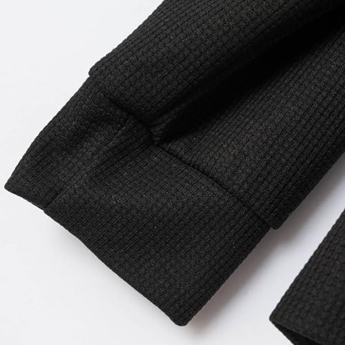 Mens Jacket Waffle Knit Spring Fall Lapel Silm-Fit Zip Up Trendy Jackets - image 7