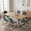 1 Table + 6 Flannel Chair-grey