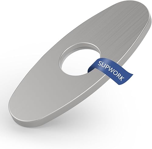 Cubierta de agujero de acero inoxidable para 1 o 3 agujeros, grifo de lavabo de lavabo, cubierta de orificio de fregadero de níquel cepillado,