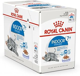 Royal Canin Indoor Sterilised 7+ | 12 x 85 g | Alleinfuttermittel für Katzen ab dem 7. Lebensjahr | Für sterilisierte Katzen die im Haus leben | Häppchen in Gelee product image