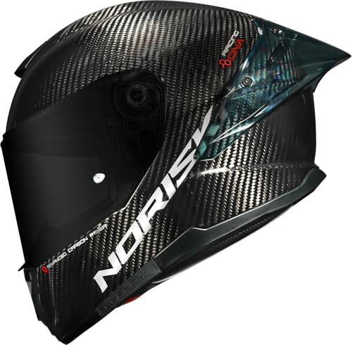 Capacete Norisk Carbon R Preto Carbono Esportivo + Pinlock (60)