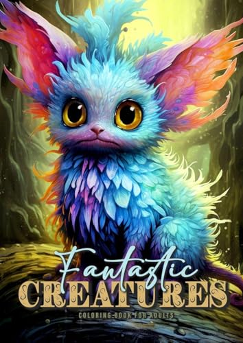 Fantastische Kreaturen Malbuch für Erwachsene: Fantasie Fantasy Malbuch für Erwachsene | Fantasy Monster Malbuch Graustufen | Fantasy Ausmalbuch ... Adults | Fantasy Beasts Coloring Book Magic