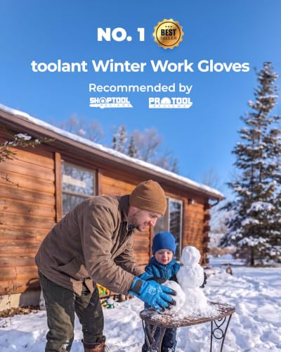 toolant 100% Waterproof Winter Work Gloves, Thermal Insulation with Grip - image 7