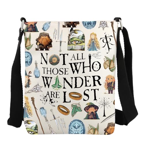 JYTAPP Rings Movie Crossbody Bags Fans Gifts Geek Gift Movie Film Lover Gift (beige)