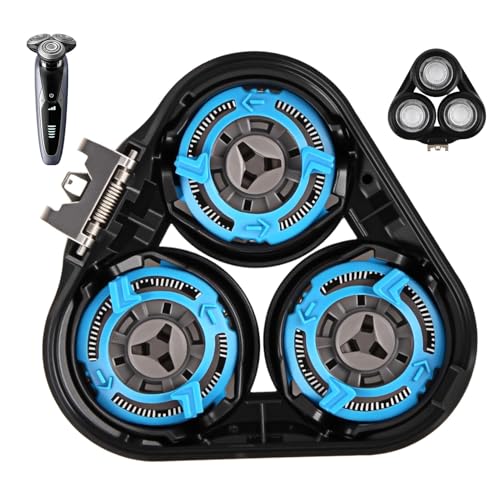 SH50/52 Tête de Rasoir de Remplacement Compatible avec Philips Série 5000 6000 S5xxx AquaTouch PowerTouch PT/AT Têtes de Rasage Rondes Non Compatibles...