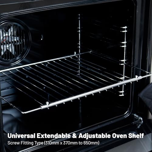 Accesorio de cocina para horno universal extensible con rejilla de acero de 650 mm 4