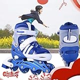 rollerblade twister 38 ✔ Einstellbare Größen-klein - klein: 31-34 (S: 25 x 7 x 23 cm) für junge Kinder; Medium: 35–38 (M: 28 × 8 × 24 cm) für Jugendliche; Großartig: 39-42 (L: 30 x 10 x 25 cm) für Erwachsene, und die Inline-Skates sind leicht einzustellen, es ist ein perfektes Spielzeug für wachsende Kinder
