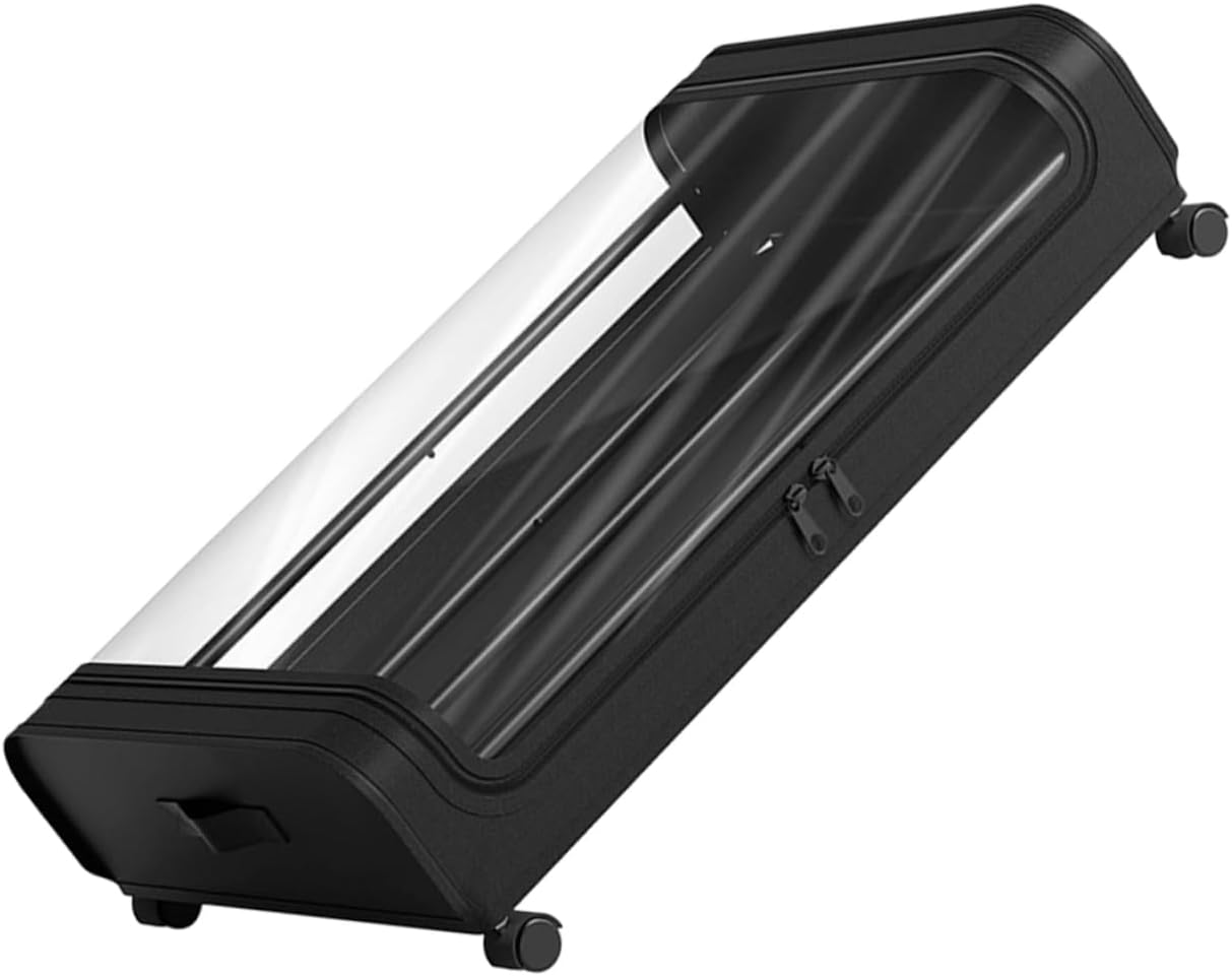 under Bed Storage Organizer Wheels Versatile Container for Clothes Toys and Blankets Space Saving Design for Bedroom Dorm Living Room Transparent Lid