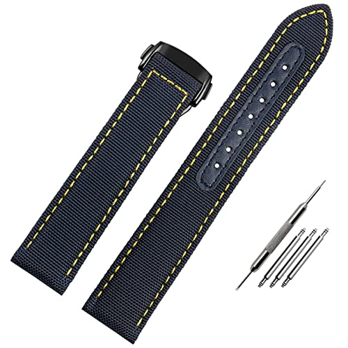 Bracelet montre toile tissée 21 mm rouge pour vos sorties en mer