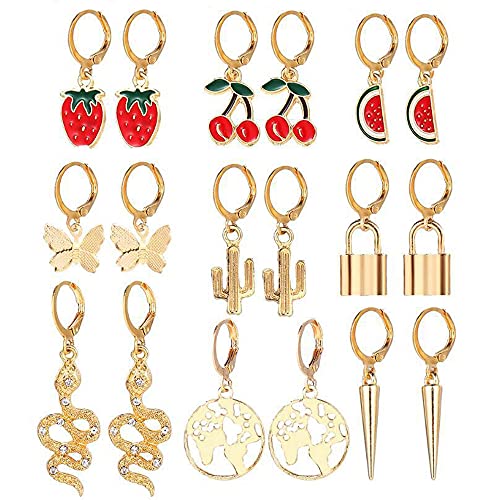 See full amazon price history chart for Shining Diva Fashion Latest Stylish Combo Design 9 Pairs Metal Earrings for Women and Girls (L12976er), Golden, 1 Shining Diva Fashion Latest Stylish Combo Design 9 Pairs Metal Earrings for Women and Girls (L12976er), Golden, 1 (B09HNY9TX3) Amazon Price History, Amazon Price Tracker