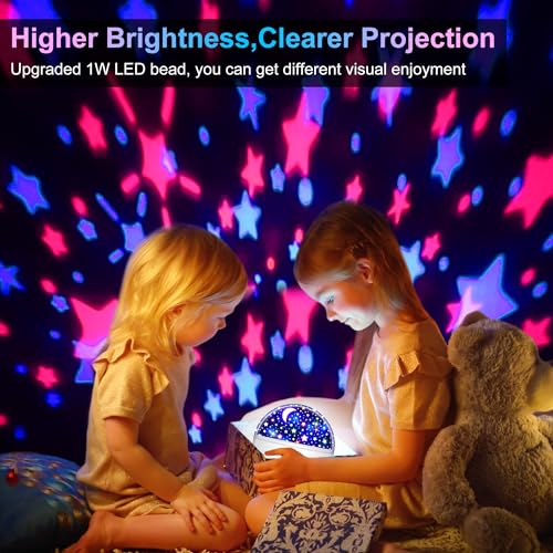Vanshinieer 012-2352 Snowflake Projector Indoor For Kids Room Decor, Star Projector Night Light thumb #1