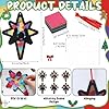 Resurhang 24 Sets Star of Bethlehem Crafts DIY Nativity Scene Craft Kits Christian Jesus Christmas Religious Tissue Paper Hanging Ornament for Home Christmas Church Bible Sunday School Activities #1