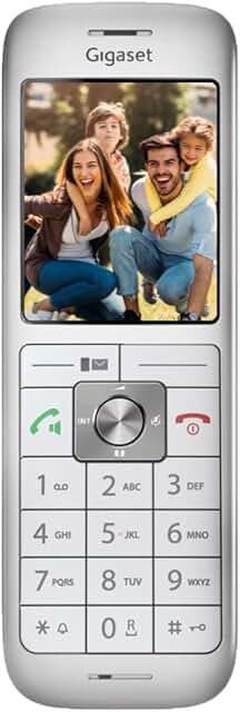 Gigaset CL660HX - design DECT-Mobilteil mit Ladeschale - Fritzbox-kompatibel - hochwertiges Schnurloses Telefon für Router und DECT-Basis, silber-weiß [Deutsche Version] [Ohne Basis]