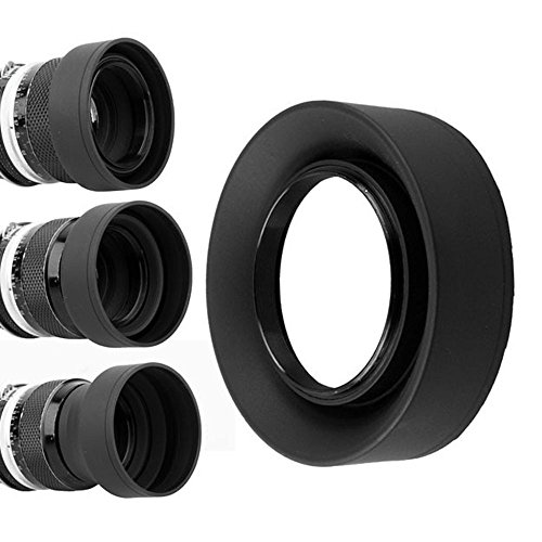 52Mm Uv Filter + 52Mm Rubber Lens Hood For Nikon Af-S Dx Nikkor 18-55Mm F/3.5-5.6G Ii, 52 Mm Ultraviolet Filter & 52 Mm Lens Hood #TOP4